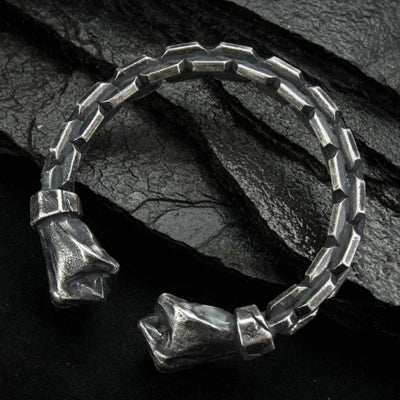 RARE PRINCE by CARAT SUTRA | Unique 925 Silver Oxidized Fists Cuff | Bracelet for Men | 925 Sterling Silver Cuff | Men's Jewelry | With Certificate of Authenticity and 925 Hallmark