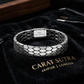 3 Row, 18mm, Snake Scale Bracelet | 925 Sterling Silver with Hallmark - caratsutra