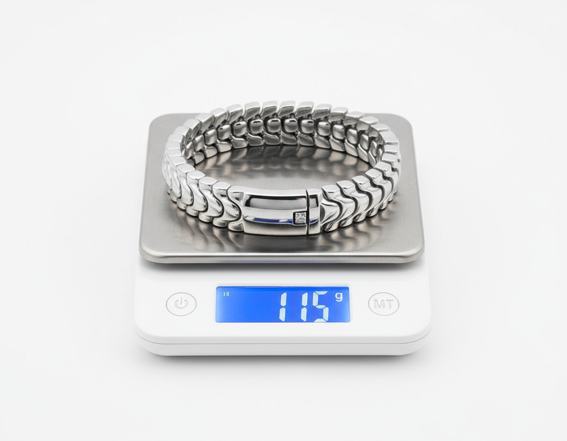 18mm wide, Solid Unique Watch Style High Polished Bracelet for Men | 925 Sterling Silver Bracelet | With Certificate of Authenticity and 925 Hallmark - caratsutra