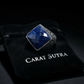 RARE PRINCE by CARAT SUTRA | Unique Turkish Style Ring with Faceted Natural Blue Lapis Lazuli | 925 Sterling Silver Oxidized Ring | Men's Jewelry | With Certificate of Authenticity and 925 Hallmark