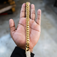 RARE PRINCE by CARAT SUTRA | Solid 12mm Miami Cuban Link Bracelet with Iced Lock | 22kt Gold Micron Plated on 925 Sterling Silver Bracelet with AAA+ Quality Swarovski Diamonds | Men's Jewelry | With Certificate of Authenticity and 925 Hallmark - caratsutra