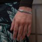 RARE PRINCE by CARAT SUTRA | Solid 8mm Miami Cuban Link Bracelet with Plain Lock (Rhodium Plated) | 925 Sterling Silver Chain | With Certificate of Authenticity and 925 Hallmark