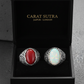 RARE PRINCE by CARAT SUTRA | Unique Designed Turkish Style Ring with Natural Moonstone | 925 Sterling Silver Oxidized Ring | With Certificate of Authenticity and 925 Hallmark
