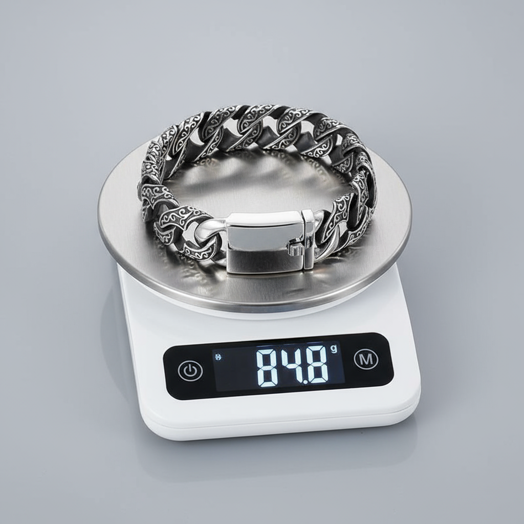 16mm wide, 925 Sterling silver, Unique Artistry Myth Antique Bracelet for Men | With Certificate of Authenticity and 925 Hallmark