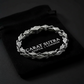 RARE PRINCE by CARAT SUTRA | Unique Hand Engraved Vintage Oxidized Bracelet | 925 Sterling Silver Bracelet | Men's Jewelry | With Certificate of Authenticity and 925 Hallmark