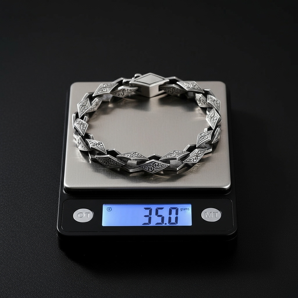 RARE PRINCE by CARAT SUTRA | Unique Hand Engraved Vintage Oxidized Bracelet | 925 Sterling Silver Bracelet | Men's Jewelry | With Certificate of Authenticity and 925 Hallmark