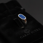 RARE PRINCE by CARAT SUTRA | Elegant Signet Ring with Natural Lapis Lazuli | 925 Sterling Silver Ring | Men's Jewelry | With Certificate of Authenticity and 925 Hallmark
