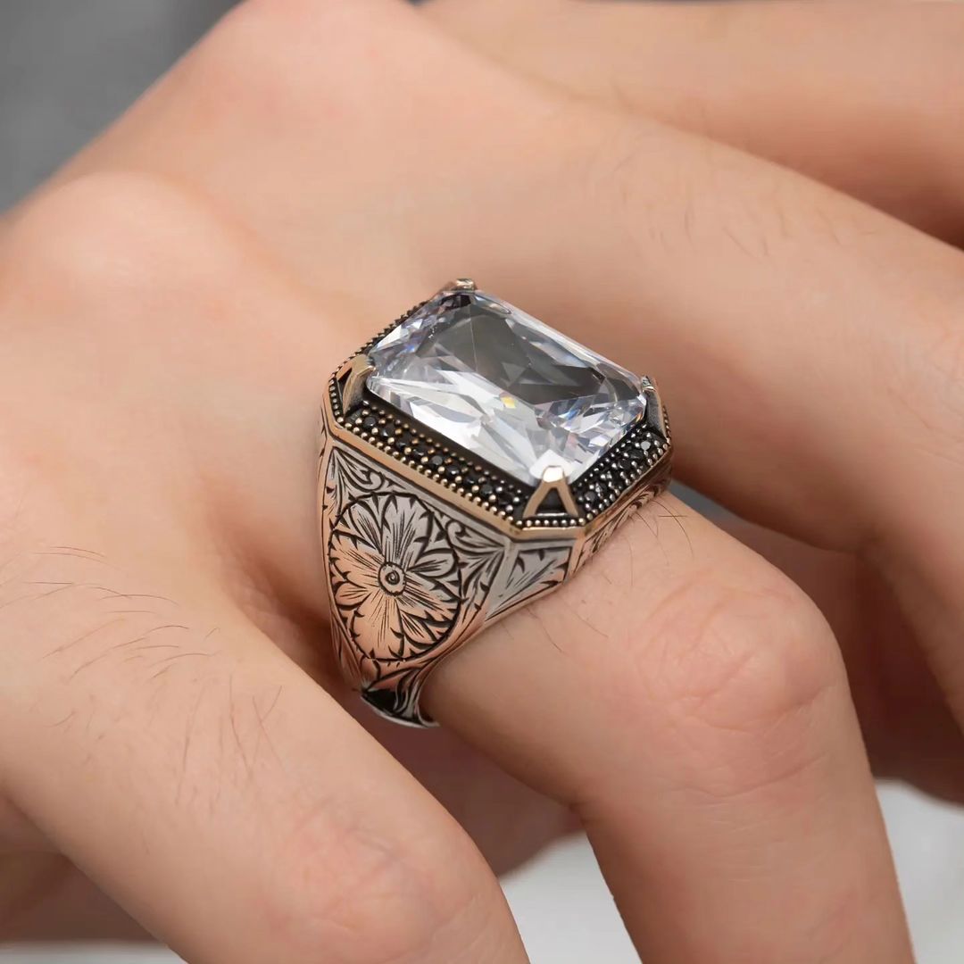 Buy Mens Handmade Ring Turkish Handmade Silver Men Ring Ottoman Online in  India - Etsy | Rings for men, Handmade ring, Stone rings for men