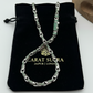 RARE PRINCE by CARAT SUTRA | Natural Emerald Stone Studded in Unique Link Chain | 925 Sterling Silver Chain with Rhodium Plating | Men's Jewelry | With Certificate of Authenticity and 925 Hallmark - caratsutra