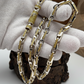 Natural Citrine Stone Studded in Unique Link Chain | 925 Sterling Silver Chain with Rhodium Plating | With Certificate of Authenticity and 925 Hallmark