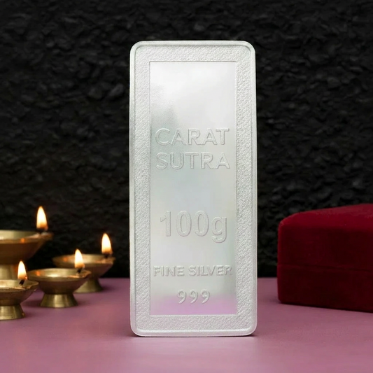 999 Purity 100g Denomination Silver Bar CSPL999P100G, with Assayer Code