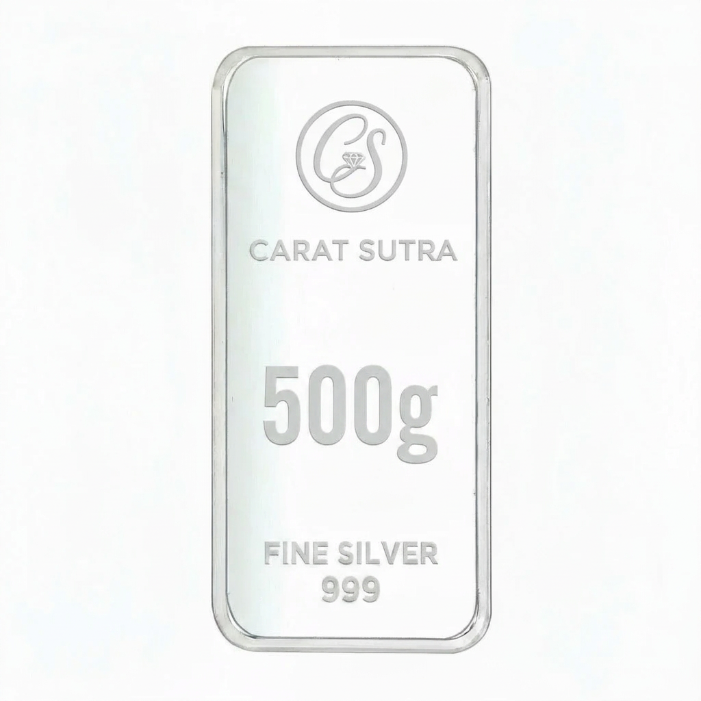999 Purity 500g Denomination Silver Bar CSPL999P500G, with Assayer Code