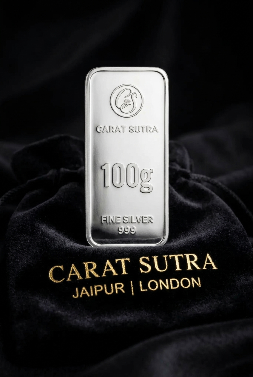 999 Purity 100g Denomination Silver Bar CSPL999P100G, with Assayer Code