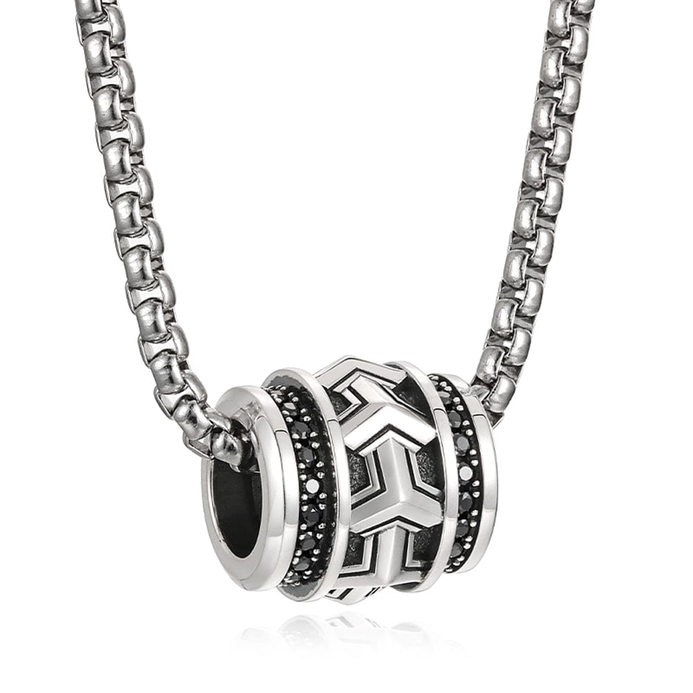 Unique Designed Armour Pendant for Men | 925 Sterling Silver Oxidized Pendant | With Certificate of Authenticity and 925 Hallmark - caratsutra