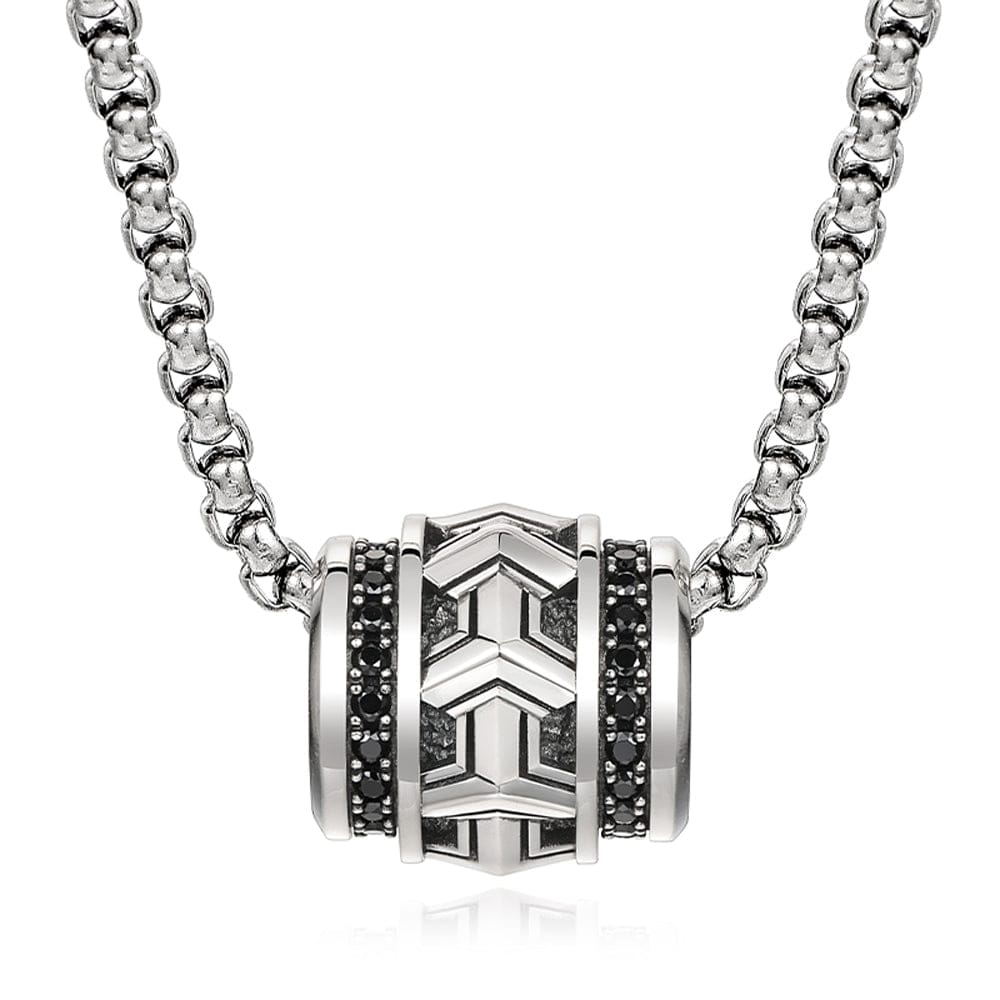 Unique Designed Armour Pendant for Men | 925 Sterling Silver Oxidized Pendant | With Certificate of Authenticity and 925 Hallmark - caratsutra