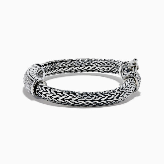 13mm Chain Bracelet with white zirconia | 925 Sterling Silver Bracelet | Men's Jewelry | With Certificate of Authenticity and 925 Hallmark - caratsutra