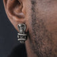 Unisex Antique finish Shiva Earrings | Rhodium Plated 925 Sterling Silver | With Certificate of Authenticity and 925 Hallmark - caratsutra