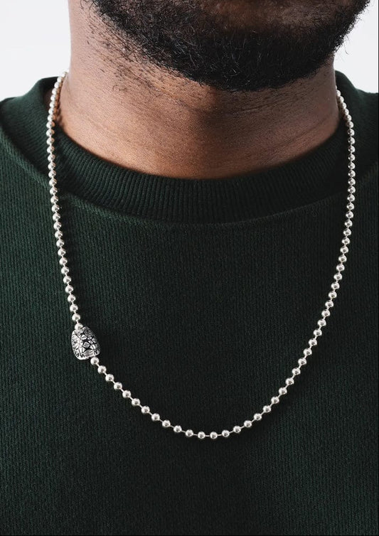 RARE PRINCE by CARAT SUTRA | 4mm Tortoise Ball Chain | 925 Sterling Silver Chain | With Certificate of Authenticity and 925 Hallmark - caratsutra