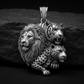 Unique Designed Lion - Tiger - Leopard Pendant for Men | 925 Sterling Silver Oxidized Pendant | Men's Jewelry | With Certificate of Authenticity and 925 Hallmark - caratsutra