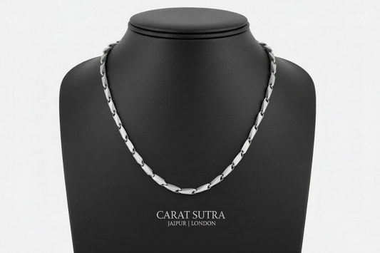 Minimalist Solid 4mm Infinity Chain | 925 Sterling Silver Chain | Men's Jewelry | With Certificate of Authenticity and 925 Hallmark - caratsutra