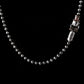 4mm Talisman Fist lock Ball Chain | 925 Sterling Silver Chain | With Certificate of Authenticity and 925 Hallmark (Copy) - caratsutra