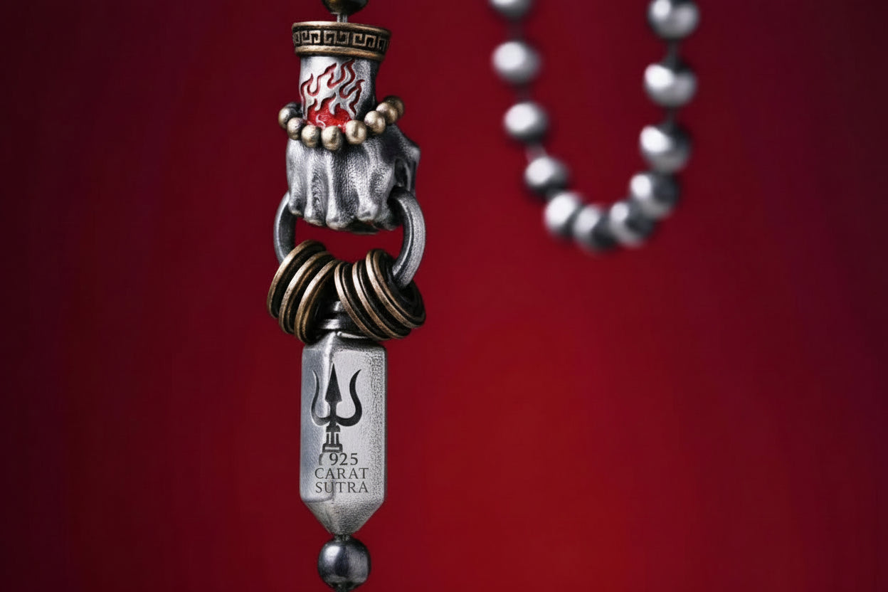 4mm Talisman Fist lock Ball Chain | 925 Sterling Silver Chain | With Certificate of Authenticity and 925 Hallmark (Copy) - caratsutra
