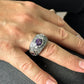 Hand-Engraved Original Amethyst Silver Band | 925 Sterling Silver Ring, studded with Amethyst | With Certificate of Authenticity and 925 Hallmark - caratsutra