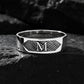 4mm wide Name Initials Classic Band Ring for Men, Glossy Finish, Sterling Silver 925 Ring | Jewellery for Men| With Certificate of Authenticity and 925 Hallmark - caratsutra