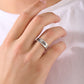 4mm wide Name Initials Classic Band Ring for Men, Glossy Finish, Sterling Silver 925 Ring | Jewellery for Men| With Certificate of Authenticity and 925 Hallmark - caratsutra