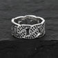 6mm wide Iced Out Cuban link Band Ring for Men, Sterling Silver 925 Ring | Jewellery for Men| With Certificate of Authenticity and 925 Hallmark - caratsutra