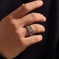 6mm wide Iced Out Cuban link Band Ring for Men, Sterling Silver 925 Ring | Jewellery for Men| With Certificate of Authenticity and 925 Hallmark - caratsutra