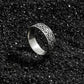 4mm wide Wheel designed Band Ring, Brush Matt-Finish, Sterling Silver 925 Ring | Jewellery for Men| With Certificate of Authenticity and 925 Hallmark - caratsutra