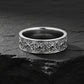 4mm wide Wheel designed Band Ring, Brush Matt-Finish, Sterling Silver 925 Ring | Jewellery for Men| With Certificate of Authenticity and 925 Hallmark - caratsutra