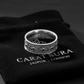 4mm wide Wheel designed Band Ring, Brush Matt-Finish, Sterling Silver 925 Ring | Jewellery for Men| With Certificate of Authenticity and 925 Hallmark - caratsutra