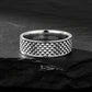 4mm wide Minimal Pyramid Band Ring for Men, Brush Matt-Finish, Sterling Silver 925 Ring | Jewellery for Men| With Certificate of Authenticity and 925 Hallmark - caratsutra