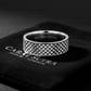 4mm wide Minimal Pyramid Band Ring for Men, Brush Matt-Finish, Sterling Silver 925 Ring | Jewellery for Men| With Certificate of Authenticity and 925 Hallmark - caratsutra