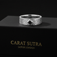 4mm wide Hammered Classic Band Ring for Men, Brush Matt-Finish, Sterling Silver 925 Ring | Jewellery for Men| With Certificate of Authenticity and 925 Hallmark - caratsutra