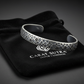 Uneven Textured Adjustable Modern Style Bangle/kadaa/Handcuff | 925 Sterling Silver Bracelet | With Certificate of Authenticity and 925 Hallmark - caratsutra