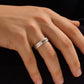 4mm wide Bullet Band Ring, Brush Matt-Finish, Sterling Silver 925 Ring | Jewellery for Men| With Certificate of Authenticity and 925 Hallmark - caratsutra