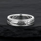 4mm wide Bullet Band Ring, Brush Matt-Finish, Sterling Silver 925 Ring | Jewellery for Men| With Certificate of Authenticity and 925 Hallmark - caratsutra