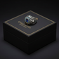 Double Faced Lion Ring with Original Blue Sapphire Stone | 925 Sterling Silver Oxidized Ring |  With Certificate of Authenticity and 925 Hallmark - caratsutra