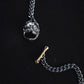 RARE PRINCE by CARAT SUTRA | 4mm wide Cuban with Pitbul Face lock chain Oxidised Box Chain | 925 Sterling Silver Chain |With Certificate of Authenticity and 925 Hallmark - caratsutra