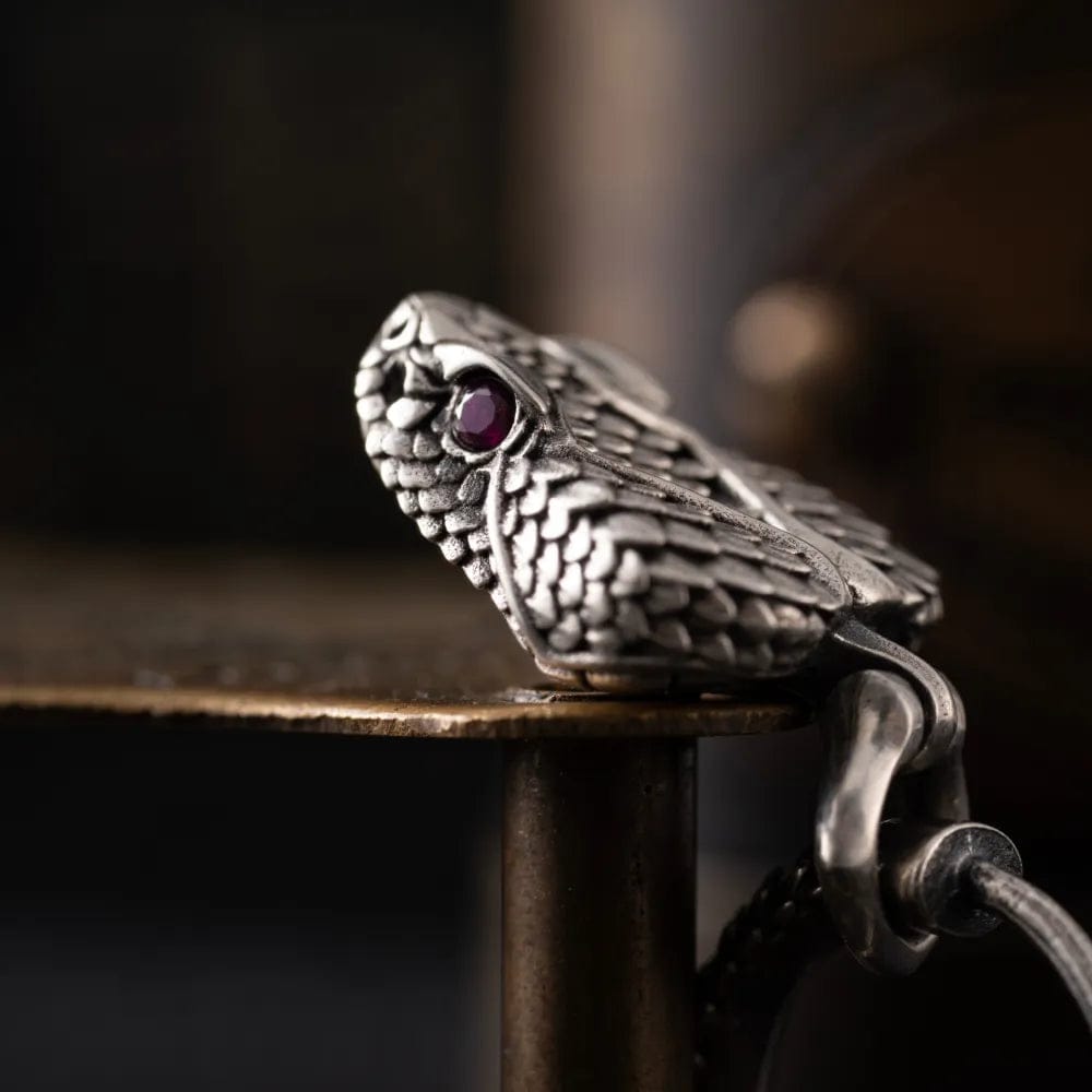 Unisex Antique finish 3D Rattlesnake Earrings | With Certificate of Authenticity and 925 Hallmark - caratsutra