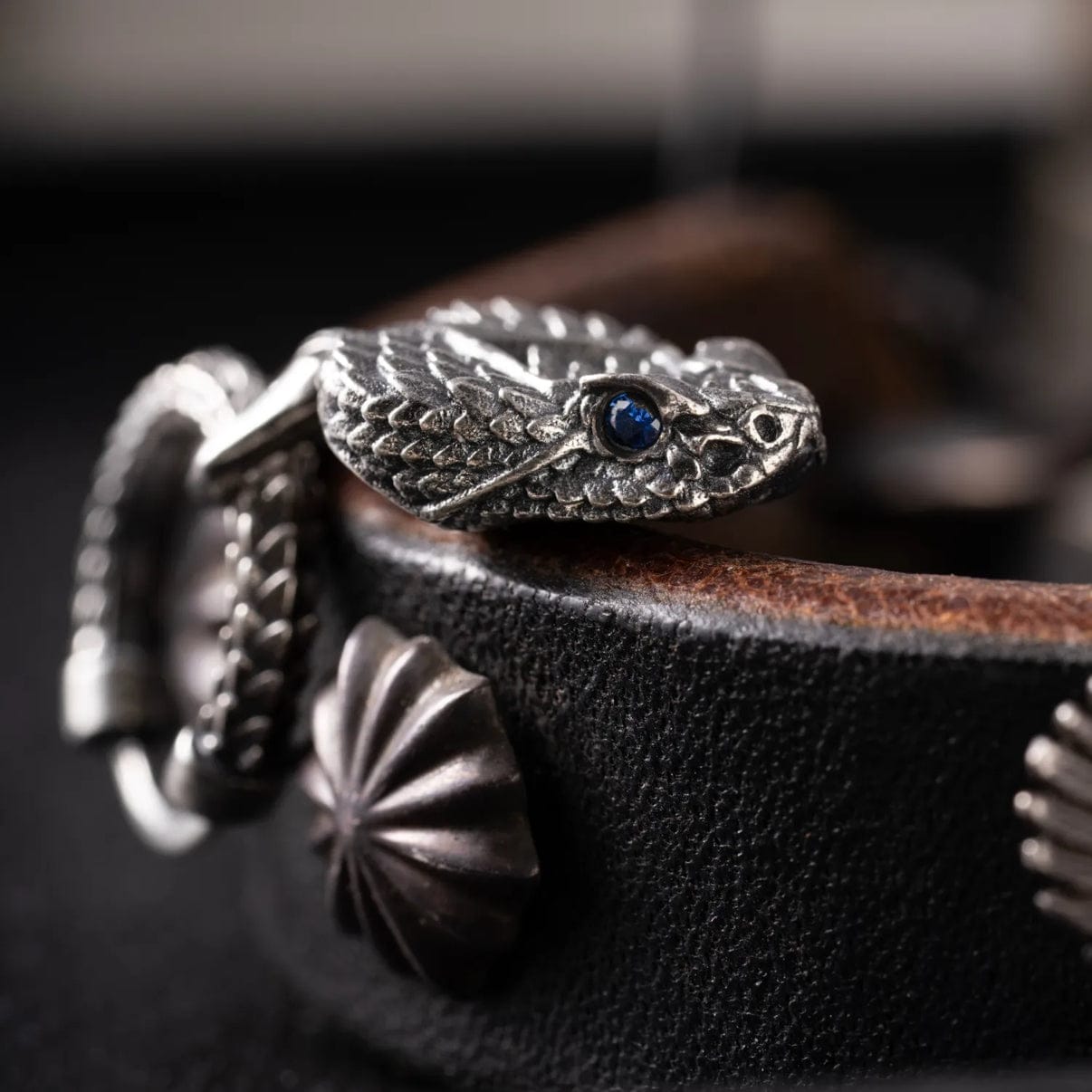 Unisex Antique finish 3D Rattlesnake Earrings | With Certificate of Authenticity and 925 Hallmark - caratsutra