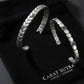 Square Adjustable Cuff Style Bangle/kadaa/Handcuff | 925 Sterling Silver Bracelet | With Certificate of Authenticity and 925 Hallmark - caratsutra