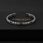 Square Adjustable Cuff Style Bangle/kadaa/Handcuff | 925 Sterling Silver Bracelet | With Certificate of Authenticity and 925 Hallmark - caratsutra