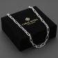 8mm wide Unique Heracles Engraved Box type Handmade Chain | 925 Sterling Silver Chain | With Certificate of Authenticity and 925 Hallmark - caratsutra