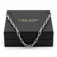 8mm wide Unique Heracles Engraved Box type Handmade Chain | 925 Sterling Silver Chain | With Certificate of Authenticity and 925 Hallmark - caratsutra