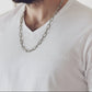 8mm wide Unique Heracles Engraved Box type Handmade Chain | 925 Sterling Silver Chain | With Certificate of Authenticity and 925 Hallmark - caratsutra