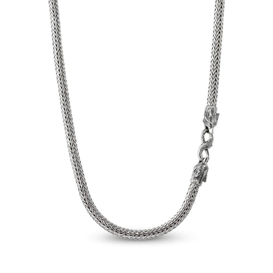 5mm wide Wolf Chain | 925 Sterling Silver Chain | With Certificate of Authenticity and 925 Hallmark - caratsutra